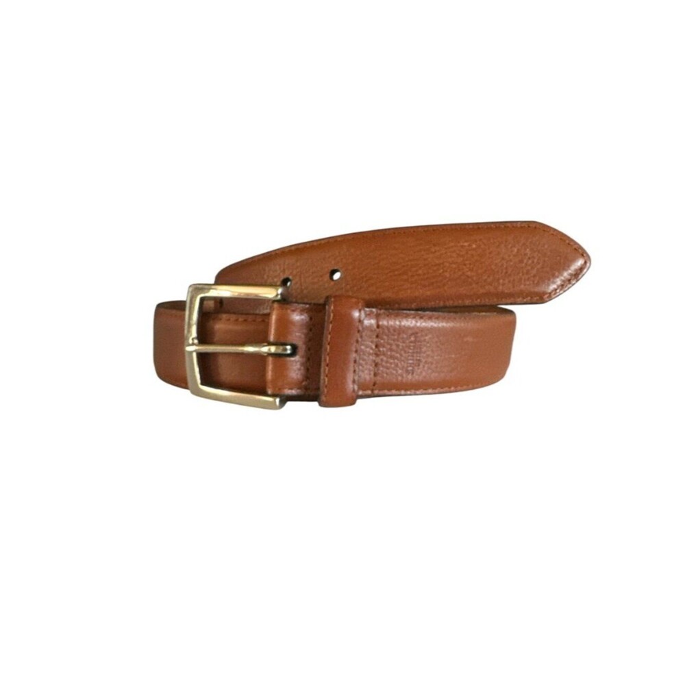 Shinola Detroit Leather Belt Men's Sz 42 Brown Sewn in the USA Classic